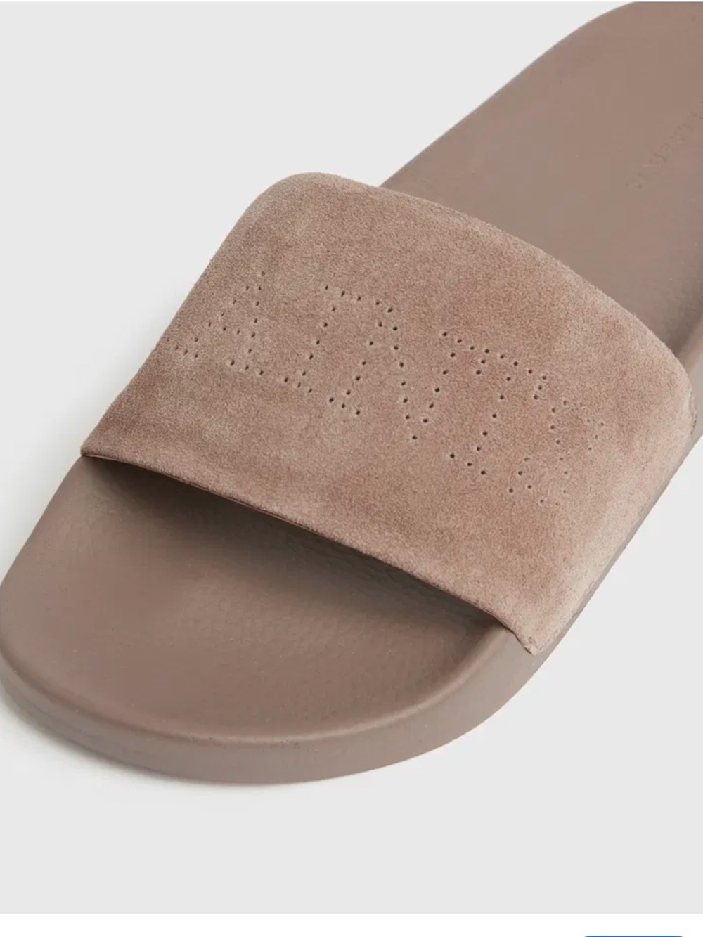 AllSaints Karli Suede Sliders Size 38 - Picture 1 of 9